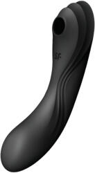 Satisfyer Curvy Trinity 4 - léghullámos 2in1 vibrátor (fekete) (NK4061504036540)