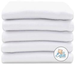 Ega Kids Flanel pelenka 80x80cm (5 db) - fehér