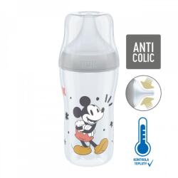 Nuk Perfect Match palack MICKEY hőmérséklet-szabályozással 260ml - szürke