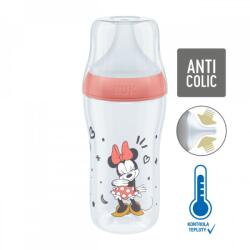 Nuk Perfect Match palack MICKEY hőmérséklet-szabályozással 260ml - piros