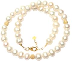 Colier din Perle de Cultura Oval 9-10 x 9-11 mm - Eleganta si Stralucire Divina - Accesorii de Gold Filled - 1 Buc