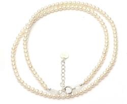  Colier din Perle de Cultura Rotunde 3x3 mm - Eleganta si Stralucire Divina - Accesorii de Argint 925 - 1 Buc