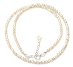  Colier din Perle de Cultura Rotunde 3, 5x3, 5 mm - Eleganta si Stralucire Divina - Accesorii de Argint 925 - 1 Buc