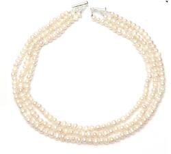  Colier din Perle de Cultura Ovale 6-7 x 6-7 mm - Eleganta si Stralucire Divina - Accesorii de Argint 925 - 1 Buc