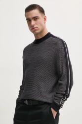Giorgio Armani gyapjú pulóver könnyű, férfi, sötétkék, 6DZM2X ZM4MZ - sötétkék M