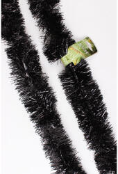  Karácsonyi girland, boa grafit színű, 7cm széles és 2m hosszú