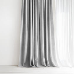 Goldea malaga dekoratív drapéria - szürke 140x135 cm