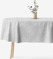Goldea față de masă decorativă malaga - gri - ovală 140 x 220 cm Fata de masa