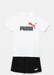 PUMA gyerek pamut melegítő szett ESS 2 COLOR No. 1 Logo Tee and Shorts Set fehér, 686298 - fehér 152