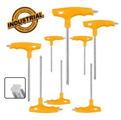 INGCO Set de 8 chei Torx cu maner T, CrV (HHKT80838) - dauto Surubelnita