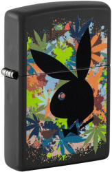 Zippo Brichetă Zippo 46222 Playboy Bunny Logo and Cannabis Leaf (46222) Bricheta