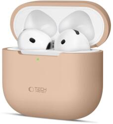 Tech-protect Szilikon Apple Airpods 4 Cafe Latte tok