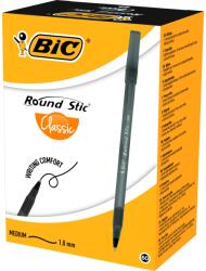 BIC Round Stic golyóstoll, 60 db / doboz, fekete (920568)