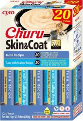 Inaba Foods Recompense INABA Churu Cat Skin Coat 20x14g ton, ton si ton si scoici pentru pisici