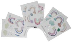 Original Deals 24 db-os öntapadó szivárványmatrica készlet, gyerekeknek, többszöri használatra, ORIGINAL DEALS® (21AGL0383)
