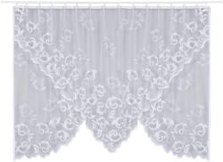 Splendid Jacquard függöny Splendid Agata, 300 x 150 cm, 100% poliészter, hímzéssel, fehér
