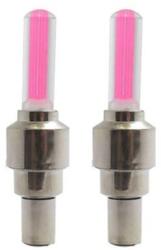 Original Deals kerék szelep lámpa készlet, 2 db, LED, kerékpárral, autóval vagy motorkerékpárral kompatibilis, rózsaszín (23AGL1145)