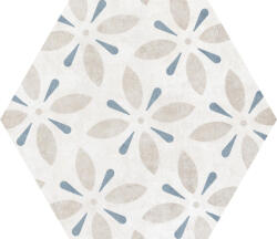 PAMESA CERAMICA Járólap, Pamesa Atrium Alpha Hex. Mix Azul 25, 8x29cm - mozaikkeramia