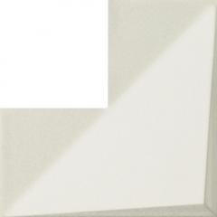 Tubadzin Dekorcsempe, Tubadzin Wall Tile Coma White str. 20x20 cm - zuhanykabin