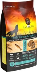 Ambrosia Hrana uscata pentru caini Ambrosia Adult Mini Senior Steril, Somon si curcan, hipoalergenic, fara cereale, 5kg (ASTM5)