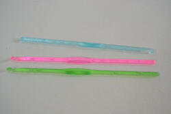  family horgolótű áttetsző ' buborékos' műa. fej. : 4mm h. : 14cm pvc tasakban