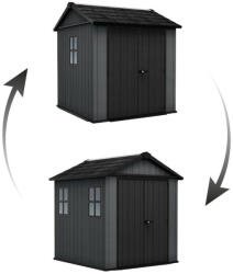Keter Kerti ház Keter Newton Plus széles 7x7, 5 szürke, padlózattal