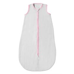 Kidizi Sac de dormit de vara pentru copii din muselina dubla 3-18 luni Kidizi grey pink, 0.3 tog (5949551913054)