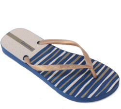 Ipanema Classica Happy XII kék arany bézs kombi lábujjközös strandpapucs 83582-AW916