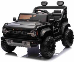 Beneo Elektromos kisautó Ford Bronco XL hátsókerék-meghajtással, licencelt (kétüléses), fekete, lítium akkumulátor, magas alváz, két ülés, lengéscsillapított felfüggesztéssel, 2, 4 GHz-es távirányító, MP3 l
