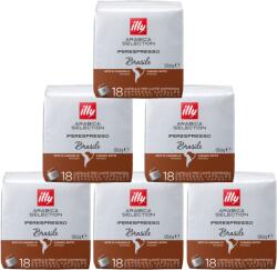 illy Capsule de cafea ILLY IperEspresso Brazil 100% Arabica, pachet de 6x18 bucăți