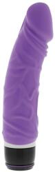 Valósághű lila szilikon vibrátor Classic Original Vibrator Purple 19 cm
