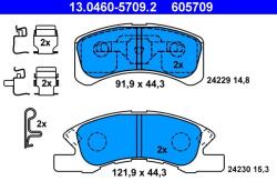 ATE Set placute frana ATE 13.0460-5709.2 (13.0460-5709.2)