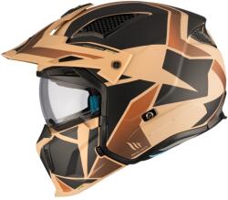 MT Helmets Casca MT Helmets Streetfighter SV S P1R - Adventure, maro mat, Ochelari soare incluși, ECE 22.06 (1327996190)