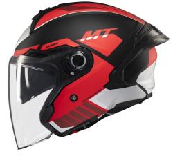 MT Helmets Casca MT Helmets Cosmo SV Cruiser - Open face, rosu mat, Ochelari soare incluși, ECE 22.06 (1361B621351)