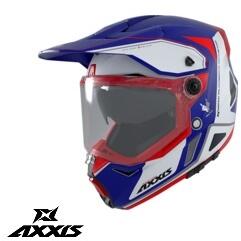 AXXIS Casca Axxis Wolf DS Roadrunner - Adventure, albastru mat, Ochelari soare incluși (4259771272)