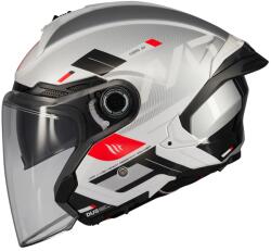 MT Helmets Casca MT Helmets Cosmo SV Silence - Open face, gri lucios, Ochelari soare incluși, ECE 22.06 (1361C42021)