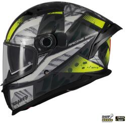 MT Helmets Casca MT Helmets Braker SV Fury - Integrală, gri/galben lucios, Ochelari soare incluși, ECE 22.06 (1346C39261)