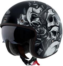 MT Helmets Casca MT Helmets Le Mans 2 S SV Breakout - Open face, negru mat, Ochelari soare incluși, ECE 22.06 (1339B06122)