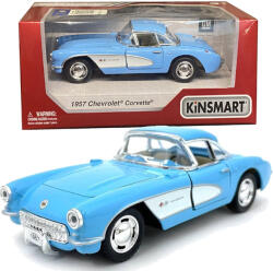 Kinsmart 1957 Chevrolet Corvette kisautó - viágoskék (KT5316)