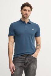 Lacoste pamut póló fehér, sima, PH4012 - kék XXL