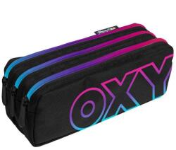 KARTON P+P OXYBAG 3 rekeszes bedobálós tolltartó - fekete / pink neon (IMO-KPP-8-89425)