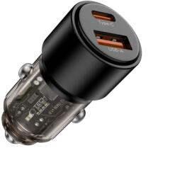 Tech-Protect CC03 autós töltő USB / USB-C 95W PD QC, fekete