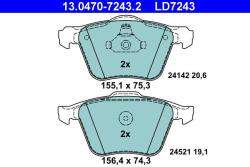 ATE Set placute frana ATE 13.0470-7243.2 (13.0470-7243.2)