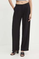Calvin Klein Jeans nadrág női, fekete, magas derekú széles, J20J223917 - fekete M