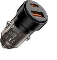 Tech-Protect CC03 autoincarcator USB / USB-C 75W PD, negru