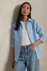Ralph Lauren len ing női, galléros, regular, 211970691 - kék L