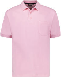 ADAMO cămașă polo pentru bărbați 139311 oversize Roz 8XL