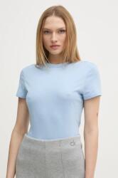 Calvin Klein pamut póló női, fekete, K20K208061 - kék L