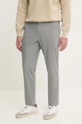 HUGO BOSS nadrág gyapjú keverékből szürke, testhezálló, 50535709 - szürke 56