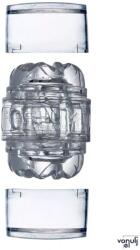 Fleshlight maszturbátor Vantage - realisztikus érzettel, ánusz és vaginanyílással, áttetsző, vízálló, vibráció nélküli